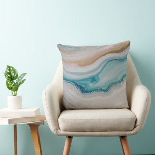 Agate Seascape Scrapbook Paper Cushion
