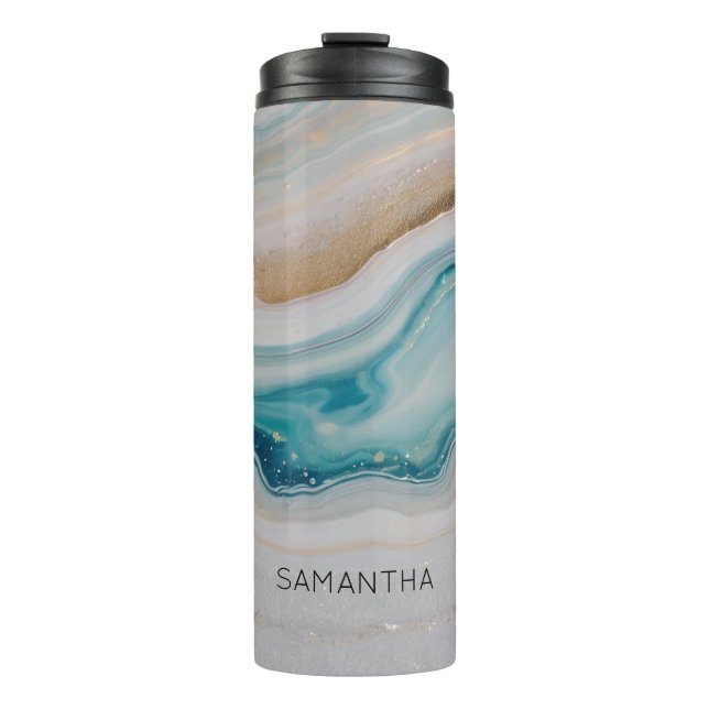 Agate Seascape Thermal Tumbler (Front)