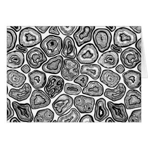 Agate slices in black and white