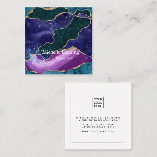 Agate Square Business Card (Front/Back)