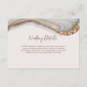 Agate Stone Marble Details Enclosure Card