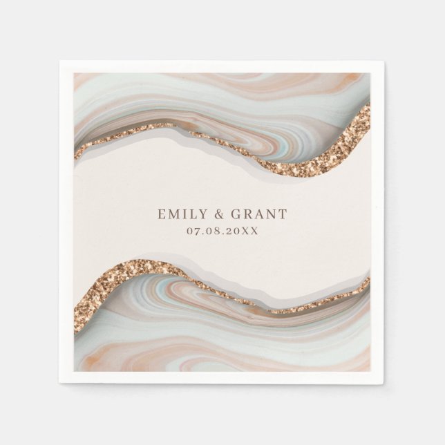 Agate Stone Marble Napkin (Front)