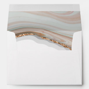 Agate Stone Marble return address  Envelope