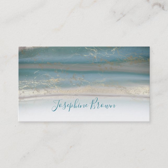 agate stone texture business card (Front)
