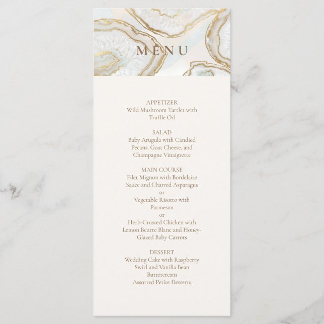 Agate Texture Menu (Front)
