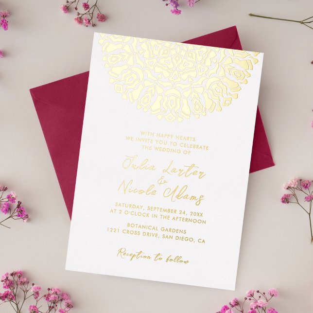 Agate Turquoise Teal & Wine Floral Mandala Wedding (Creator Uploaded)