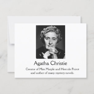 Agatha Christie Postcard