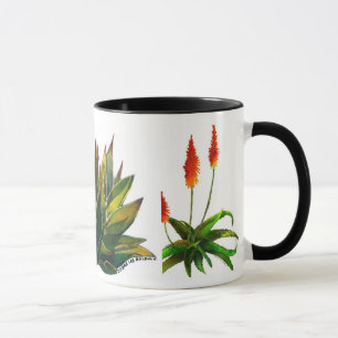 Agave and aloes coffee mug