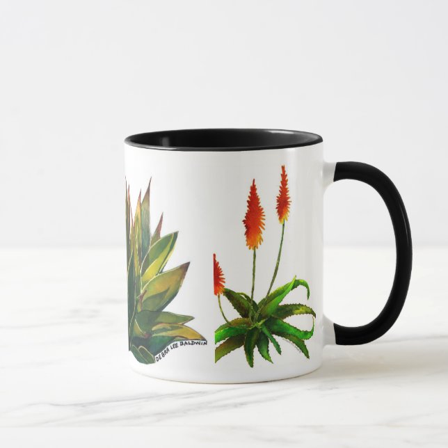 Agave and aloes coffee mug (Right)