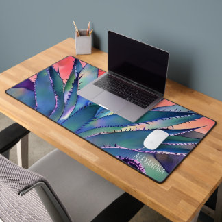 Agave at Sunset Desk Mat