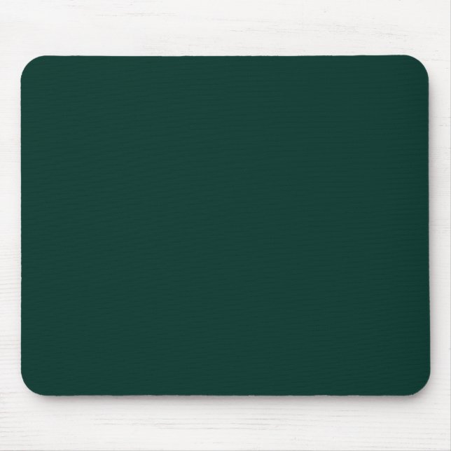 Agave Dark Forest Green Solid Colour Background Mouse Mat (Front)