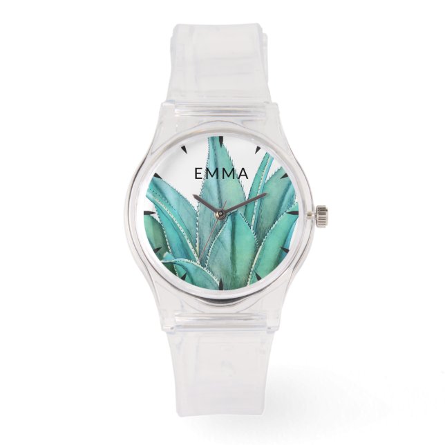 Agave Monogram Name Watch (Front)