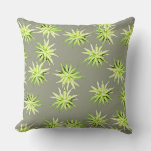 Agave Rosette- Nopal Mist Throw Pillow