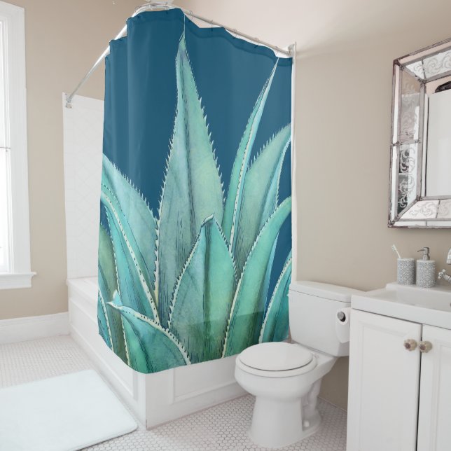 Agave Shower Curtain (In Situ)