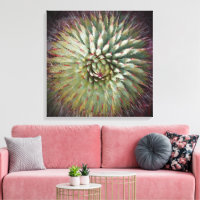 Agave Spikes Green Fine Art Square