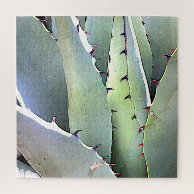 Agave Succulent Plant Cactus Green Jigsaw Puzzle (Vertical)