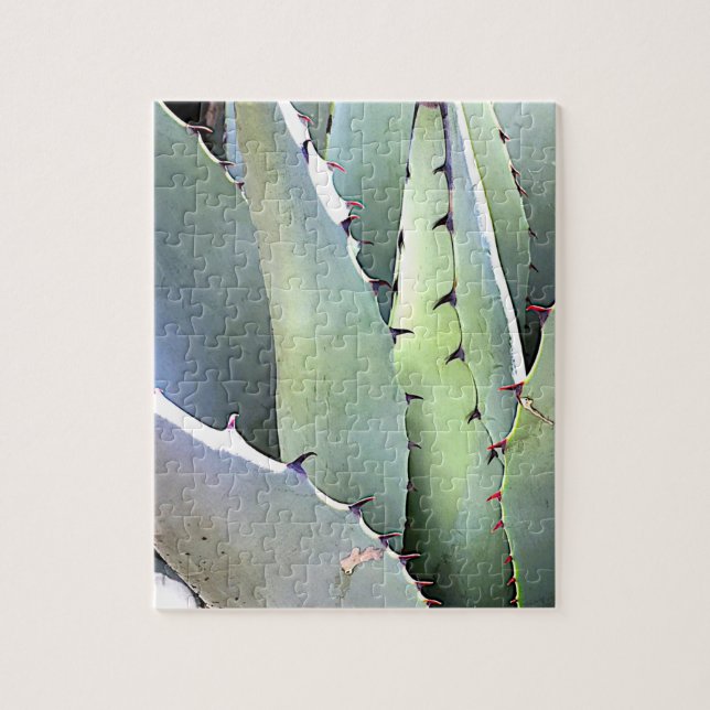 Agave Succulent Plant Cactus Green Jigsaw Puzzle (Vertical)