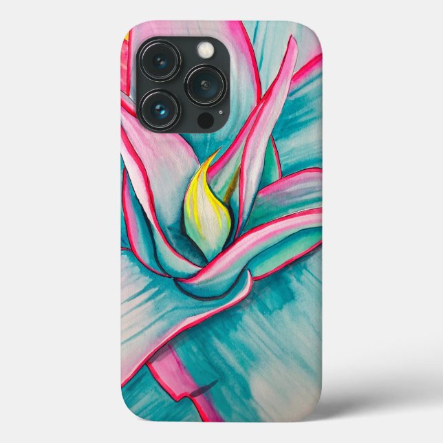 Agave succulent watercolor art  Case-Mate iPhone case (Back)