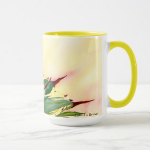 Agave watercolor mug, yellow, by Debra Lee Baldwin Mug