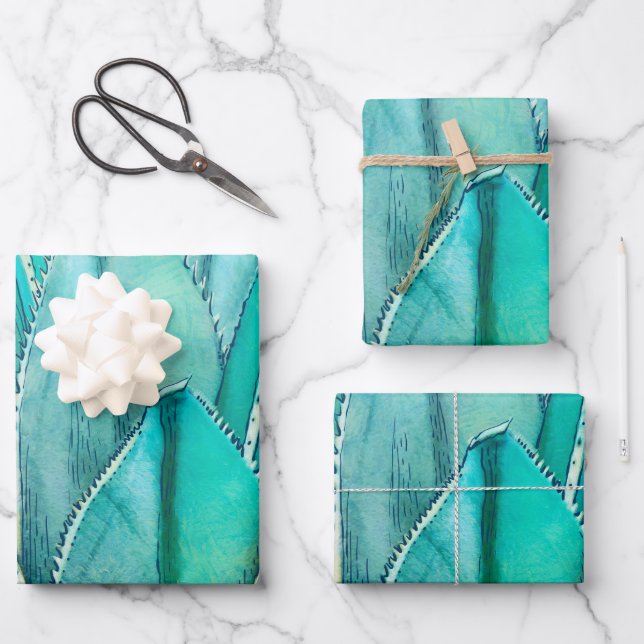 Agave Wrapping Paper Sheet (Front)