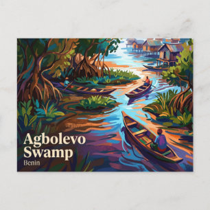 Agbolevo Swamp, Ganvié Benin Postcard
