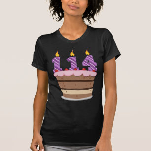 Age 114 on Birthday Cake T-Shirt