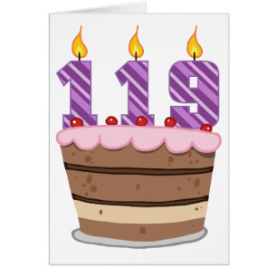 Age 119 on Birthday Cake