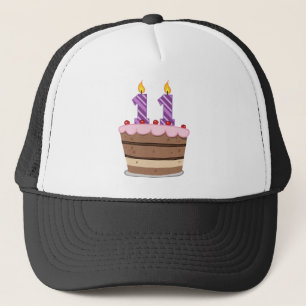 Age 11 on Birthday Cake Trucker Hat