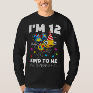 Age 12 Bee Born Birth Puzzle Kind Autism Awareness T-Shirt