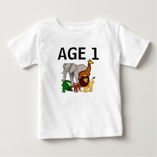 AGE 1 JUNGLE BABY T-SHIRT