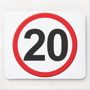 Age 20 mouse mat