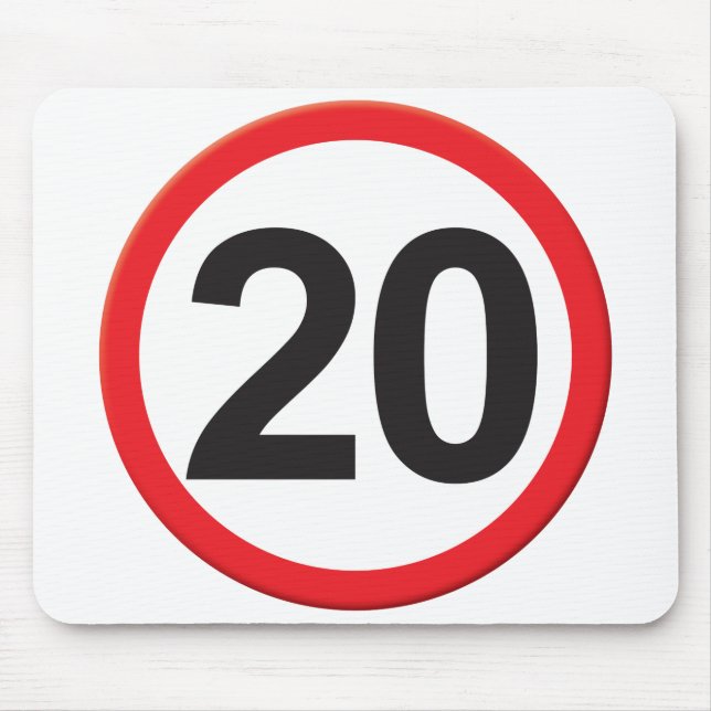 Age 20 mouse mat (Front)
