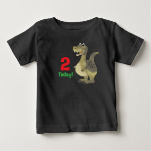 Age 2 Dinosaur Birthday - 2nd Birthday Dino Baby T-Shirt