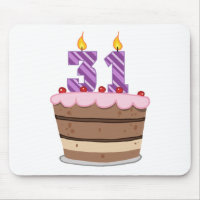 Age 31 on Birthday Cake
