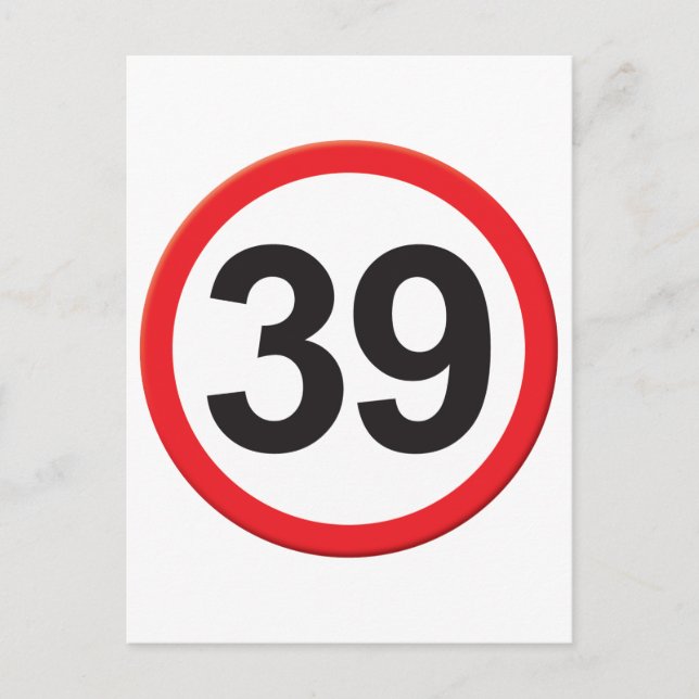 Age 39 postcard (Front)