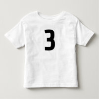 AGE 3 THREE JERSEY T-SHIRT