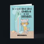 Age 7 Great Great Grandson Birthday Funny Racoon Card<br><div class="desc">Make your great great grandson happier on his upcoming happy day with this cute and fun card that allows you to personalise the front with his beautiful name. Get this one now to be able to greet him a happy 7th birthday once he celebrates.</div>