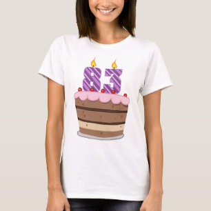 Age 83 on Birthday Cake T-Shirt