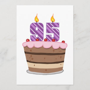 Age 95 on Birthday Cake Card