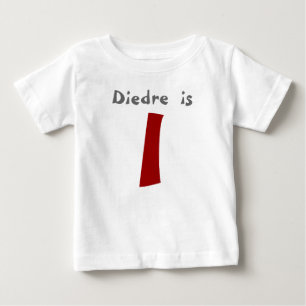 Age and Name  Customisable 1st Birthday Tshirt