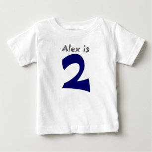 Age and Name  Customisable 1st Birthday Tshirt