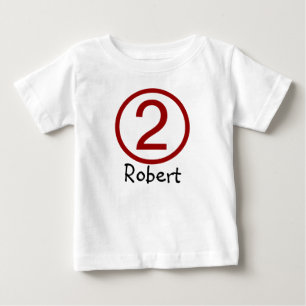 Age and Name  Customisable 2nd Birthday Tshirt