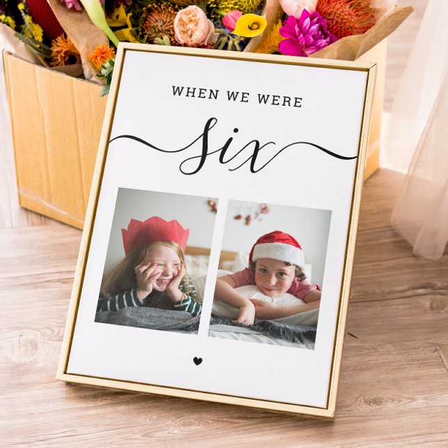 Age and photo. Black white wedding table number (Creator Uploaded)