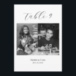 Age Childhood Photos Wedding Table Card Numbers<br><div class="desc">Add a personal touch to your wedding tables! Add a photo of yourself and your partner of the age that you were that corresponds to the table number (e.g. table one has pictures of yourself and your partner at age one)</div>