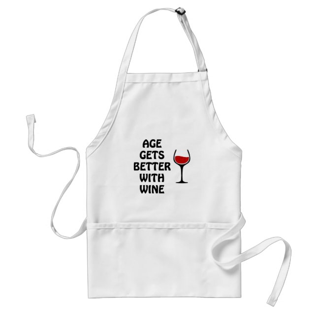 Age Gets Better With Wine Standard Apron (Front)