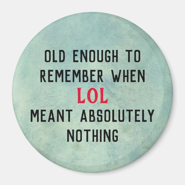 Age Humour Magnet (Front)