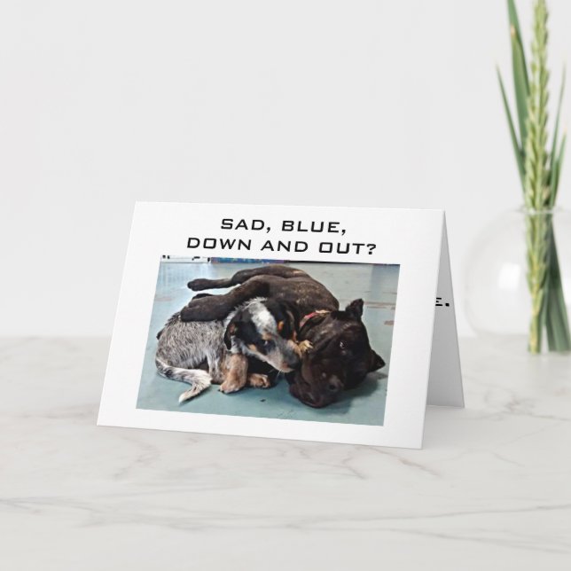 AGE IS A SECRET WITH ME=OVER THE HILL DOG HUMOR CARD (Front)