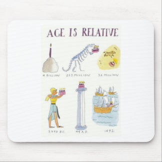 Age Is Relative Mouse Mat