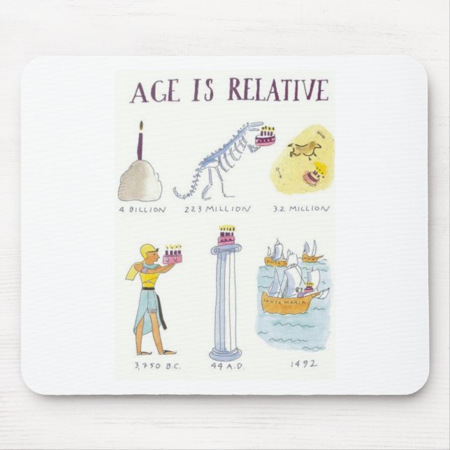 Age Is Relative Mouse Mat (Front)