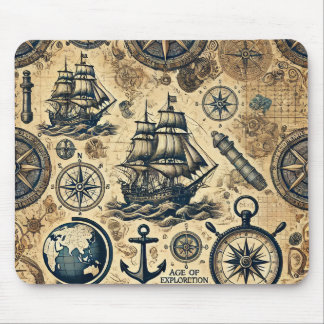 Age of Exploration Mouse Pad: Navigational Inspira Mat